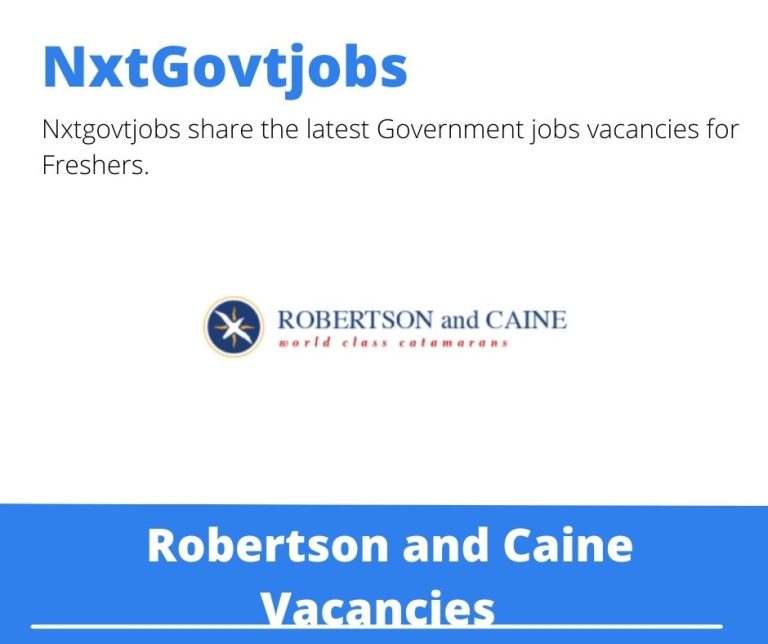 Robertson and Caine Marine Engineer Vacancies in Cape Town – Deadline 23 Oct 2023 
