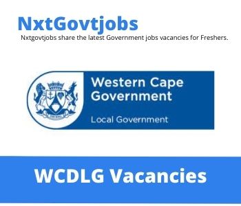 Department of Local Government Community Development Worker Vacancies in Cape Town 2023