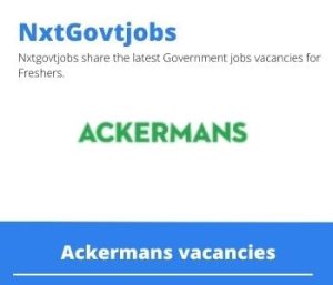 Ackermans Product Owner Vacancies in Cape Town 2023