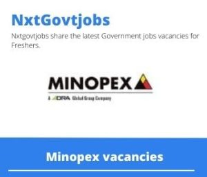 Minopex Engineering Artisan Millwright Vacancies in Saldanha 2023
