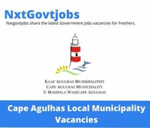 Cape Agulhas Municipality Process Controller Vacancies in Bredasdorp 2023