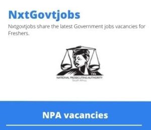 NPA Court Preparation Officer vacancies 2022 Apply now @npa.gov.za