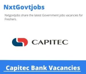 Capitec Bank Electronic Lock Assistance Agent Vacancies in Stellenbosch 2023