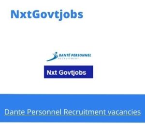 Dante Personnel Recruitment Receptionist Vacancies in Cape Town – Deadline 31 Mar 2024 Fresh Released