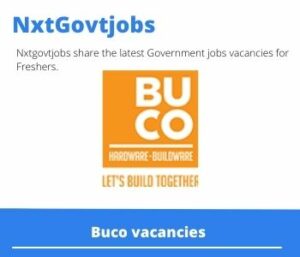 Buco Stock Controller Vacancies in Cape Town – Deadline 22 Jan 2024  Fresh Released