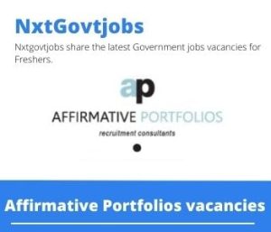 Affirmative Portfolios Admin Officer Vacancies in Cape town –  Deadline 30 Nov 2023