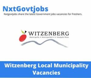 Witzenberg Municipality Senior HR Officer Vacancies in Cape Town 2022