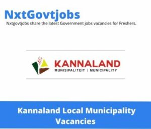 Kannaland Municipality Horticulture Vacancies in Cape Town 2023