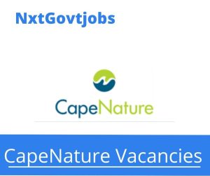 Capenature Maintenance Assistant Vacancies in Bredasdorp – Deadline 04 Aug 2023