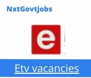 Etv Transmission Controller Vacancies in Cape Town – Deadline 29 Nov 2023
