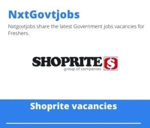 Shoprite Regional Fresh Food Manager Vacancies in Brackenfell – Deadline 22 Nov 2023