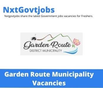 Garden Route Municipality Fire & Rescue Operations Station Officer Vacancies in George – Deadline 22 Sep 2023