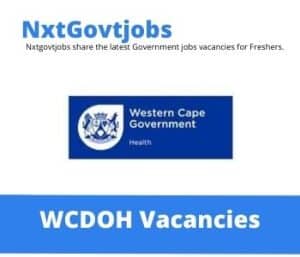 Pharmacist vacancies within the Western Cape Department of Health – Deadline 09 Jun 2023