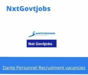 Dante Personnel Recruitment Junior Paralegal Vacancies in Cape Town – Deadline 31 Oct 2023