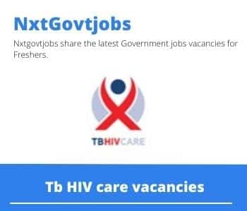 Tb HIV care Social Auxiliary Worker Vacancies in Cape Town – Deadline 13 Nov 2023