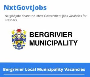 Bergrivier Municipality Traffic Officer Vacancies in Piketberg – Deadline 02 Feb 2024