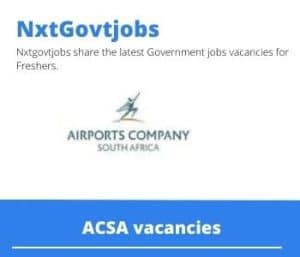 ACSA Electrical Maintenance Engineer Vacancies in Cape Town – Deadline 25 Jul 2023