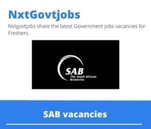 SAB Maintenance Controller Vacancies in Caledon  – Deadline 22 May 2023