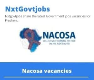 Nacosa Operations Manager Vacancies in Cape Town – Deadline 30 Nov 2023